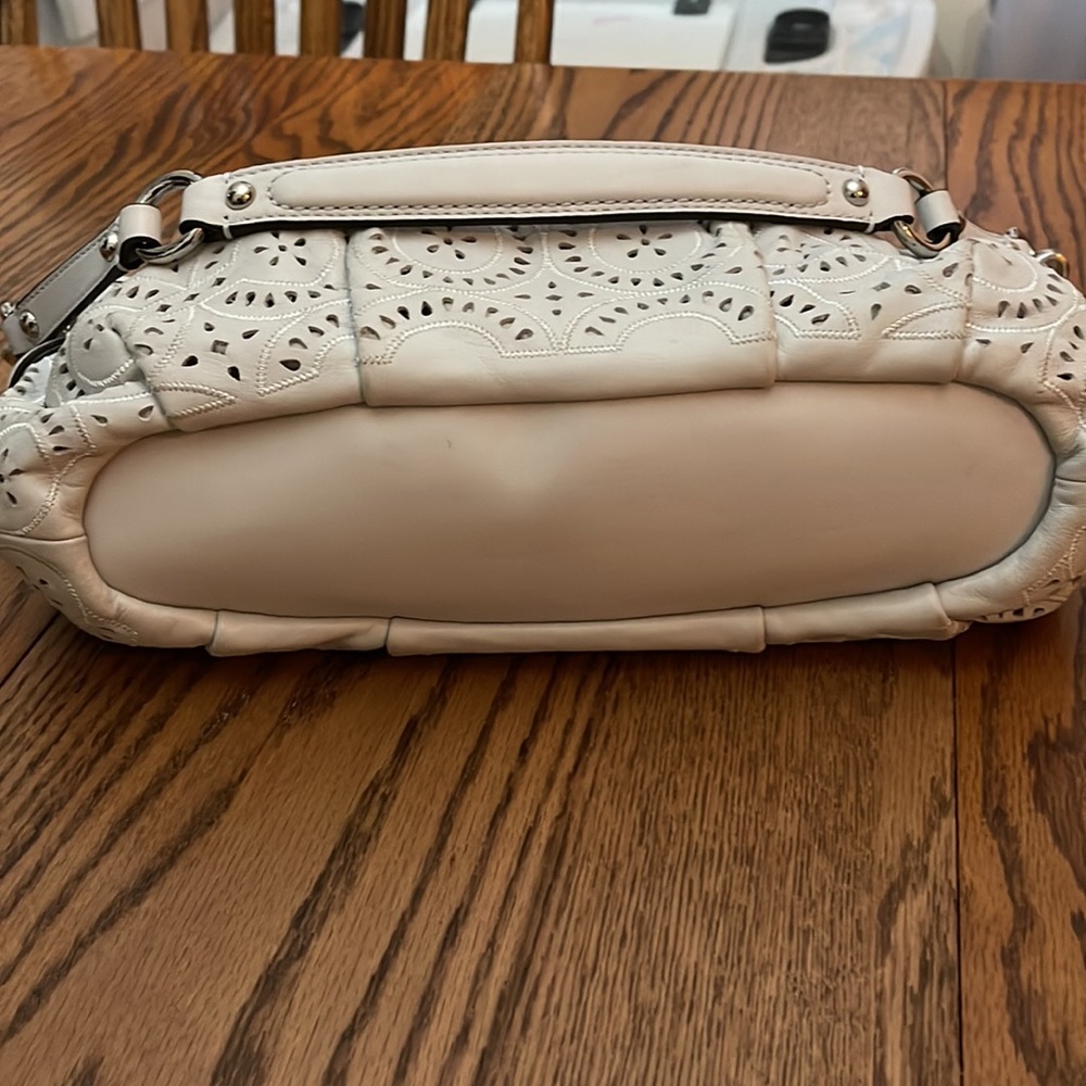 Coach Madison Leather Cut Op Art Sophia 2 way bag - Picture 4 of 11